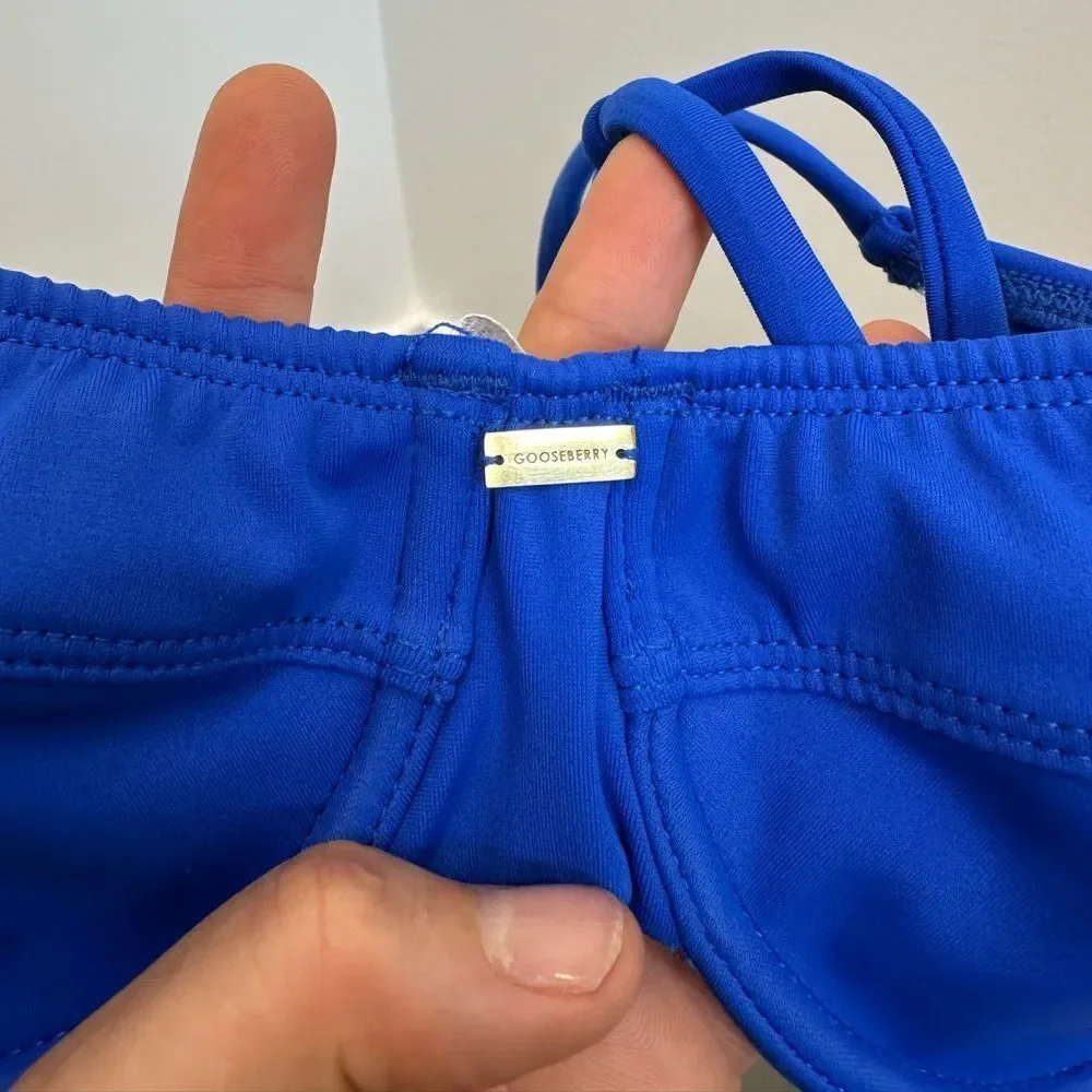 Gooseberry So Chic Bikini Bottom In Royal Blue Size S
